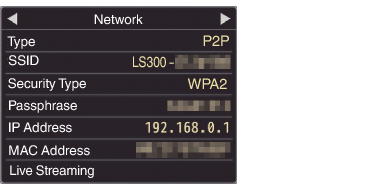 GY-LS300 NetworkScreen